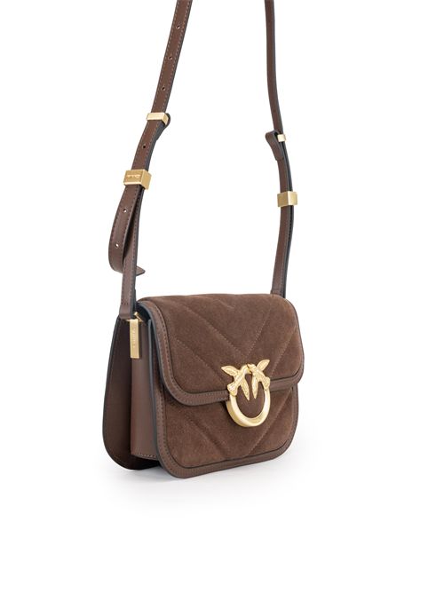 Borsa a spalla Love Box FL mini in suede PINKO | 104297 A2JHL74V